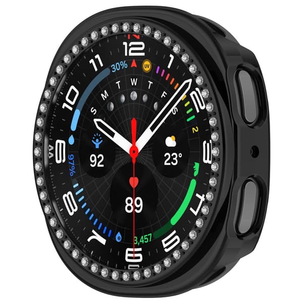 INF Tyylikäs kotelo Samsung Galaxy Watch8 40mm:lle Musta