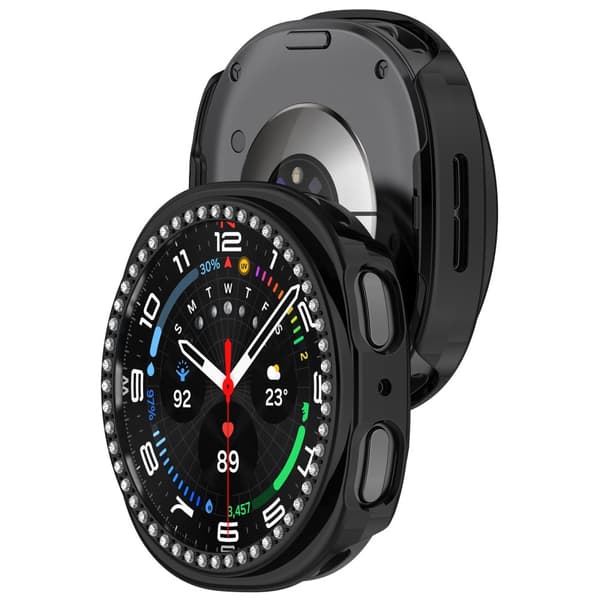 INF Tyylikäs kotelo Samsung Galaxy Watch8 40mm:lle Musta