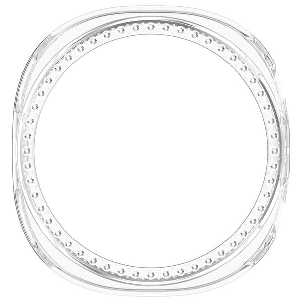 INF Tyylikäs PC-kotelo Samsung Galaxy Watch 8 44mm:lle Läpinäkyvä