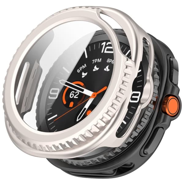 INF Tyylikäs suojakuori Samsung Watch Ultra2:lle ja Watch8 Classicille Kulta