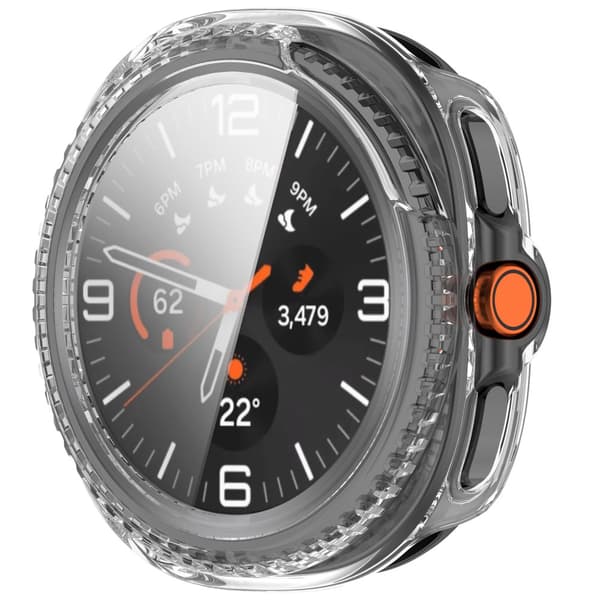 INF Tyylikäs suojakuori Samsung Watch Ultra2:lle ja Watch8 Classicille Läpinäkyvä