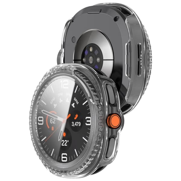 INF Tyylikäs suojakuori Samsung Watch Ultra2:lle ja Watch8 Classicille Läpinäkyvä