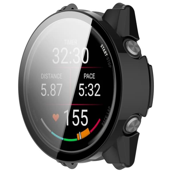 INF Yhteensopiva Garmin Forerunner 570 -kotelon kanssa - Integroitu kuori Musta 42 mm