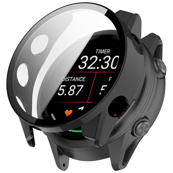 INF Yhteensopiva Garmin Forerunner 570 -kotelon kanssa - Integroitu kuori Musta 47 mm