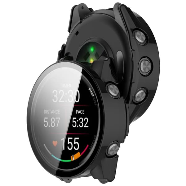 INF Yhteensopiva Garmin Forerunner 570 -kotelon kanssa - Integroitu kuori Musta 47 mm