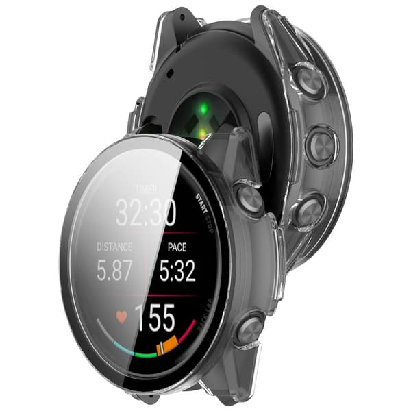 INF Yhteensopiva Garmin Forerunner 570 -kotelon kanssa - Integroitu kuori Läpinäkyvä 47 mm