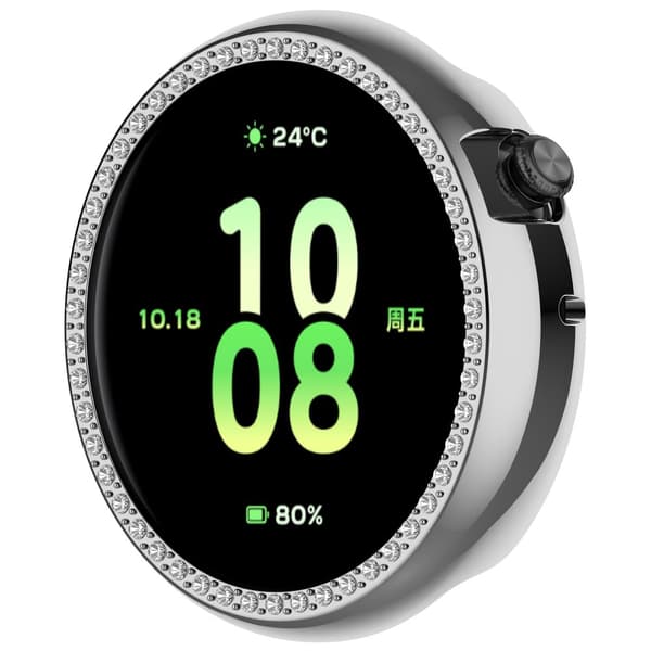 INF Tyylikäs suojakotelo Honor Watch Fit 44mm:lle Hopea