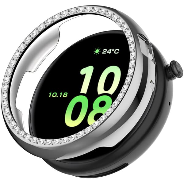 INF Tyylikäs suojakotelo Honor Watch Fit 44mm:lle Hopea