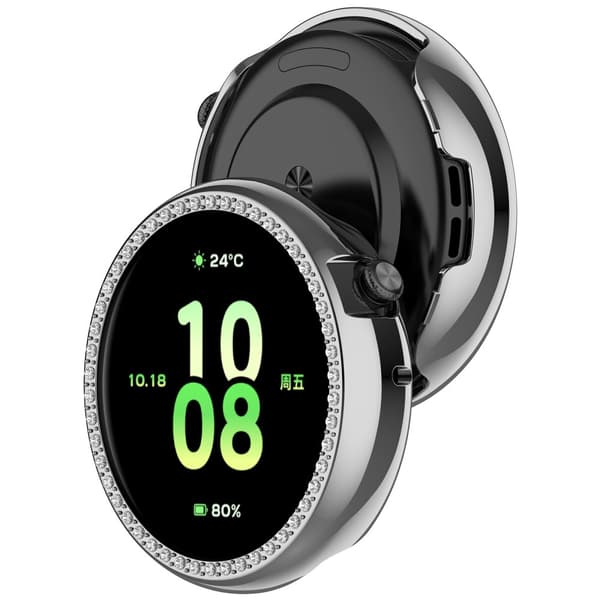 INF Tyylikäs suojakotelo Honor Watch Fit 44mm:lle Hopea