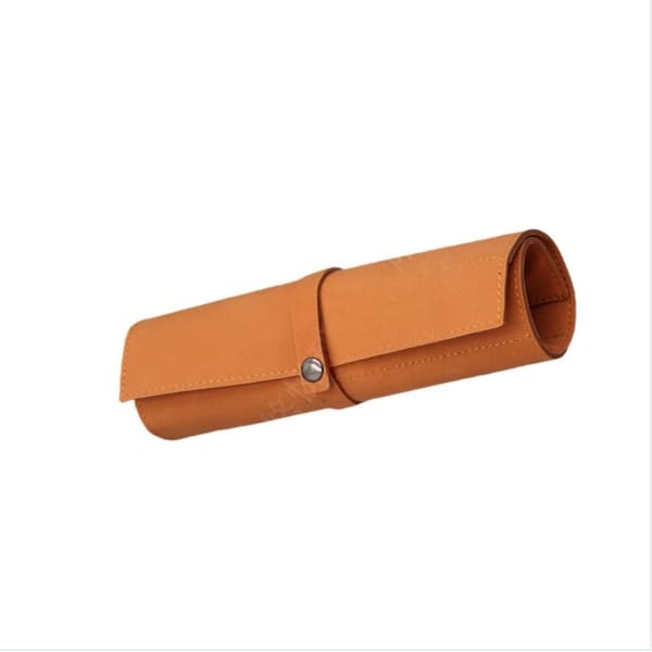 INF Bærbar iWatch Oppbevaringsveske PU Lær Rull Brun