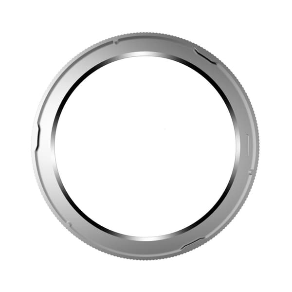 INF Tyylikäs PC-kehys Xiaomi Watch S4 -kellolle - 4,7 cm Hopea