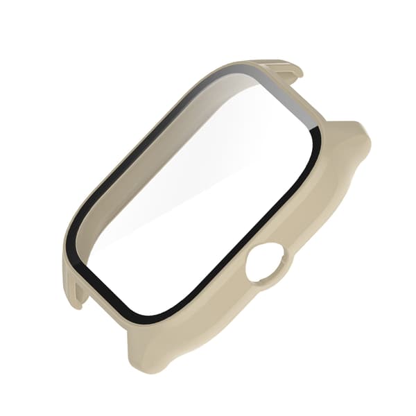 INF Kompatibel med Amazfit GTS4 Transparent Vitt Fodral - PC + Härdad Film Vit