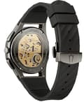 Miniatyrbild 2 av 4: Bulova herrkurv 44 mm svart silikonrem Quartz Grey Urtavla Watch 98A162