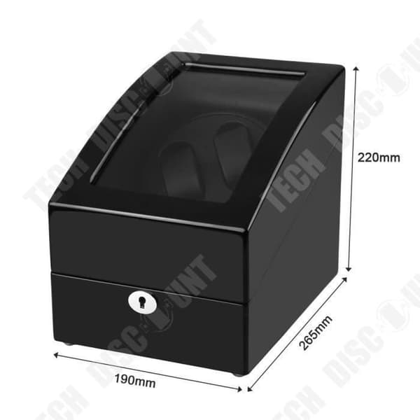 TD® Automatisk klocklåda - mekanisk klockförvaringslåda rotation - klockhållare swing watch shaker - smyckesställ
