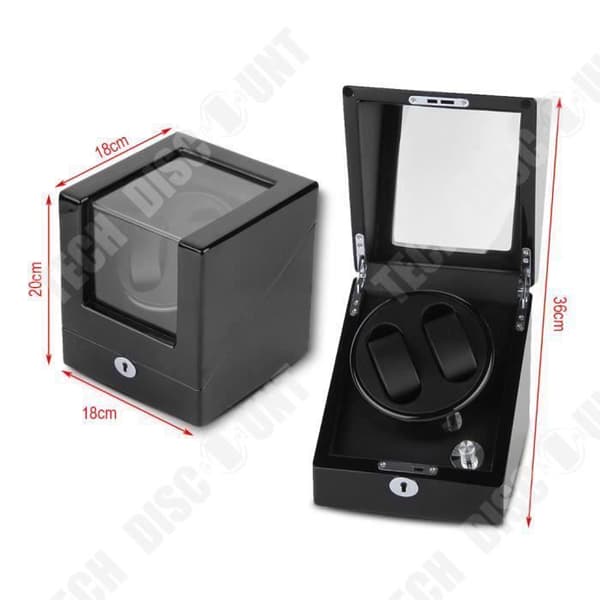 TD® Automatic Watch Winder/Gift Herr Luxury Watch Zero Rotation Magnetization Silent 2+0 Watch/Dubbelt fack