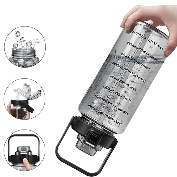 Hälsosam Hydration: Upptäck Vår 2L Vattenflaska med Isolerad Sleeve