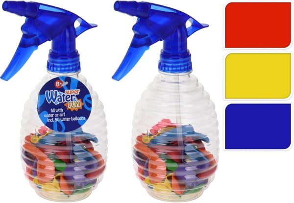 Vattenballonger i Sprayflaska 3 olika färger