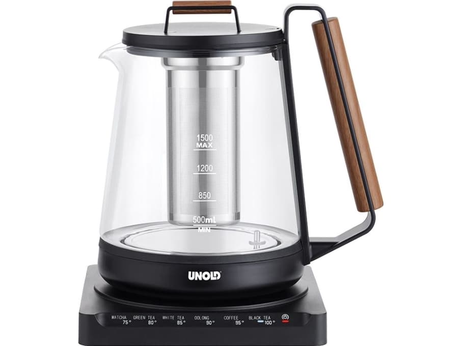 UNOLD 18570 - Temaskin/kjele - 1.5 liter - 2.2 kW - brun/svart