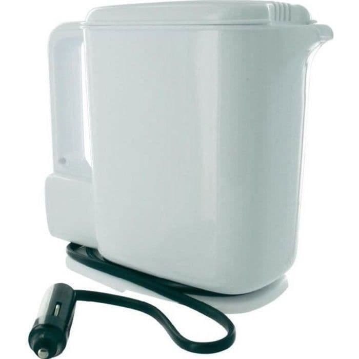 Elektrisk vattenkokare 12V 1 liter 170W vit och blå