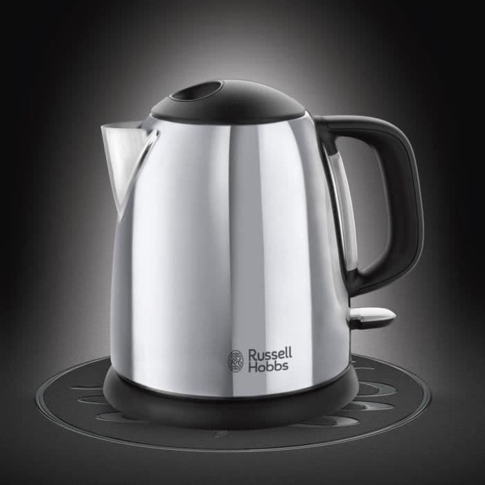 RUSSELL HOBBS 24990-70 - Komprimerad vattenkokare - 1L - 2200 W - Ljus stål