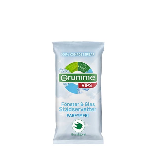 Grumme Vips Städservetter Fönster, 60 st