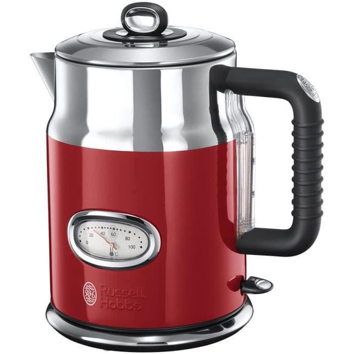 RUSSELL HOBBS 21670-70 - Retro vattenkokare - 1,7 L - 2400 W - Röd