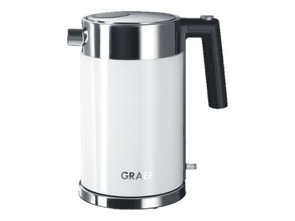 Graef WK 61 - Vattenkokare - 1.5 liter - 2.2 kW - rostfritt stål/akrylvit