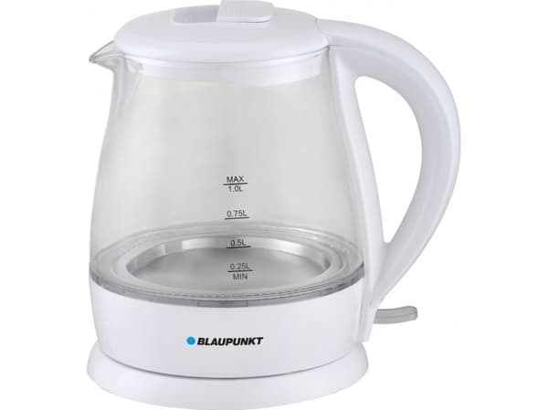 Blaupunkt EKG301, 1 L, 1630 W, Valkoinen, Lasi, Veden tason ilmaisin
