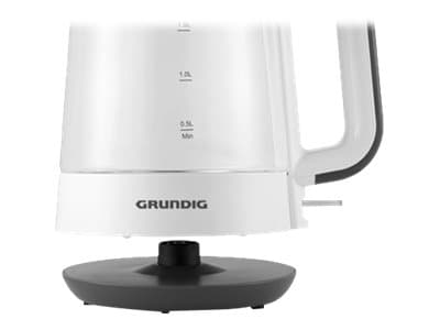 Grundig WK 5860 - Kjele - 1.7 liter - 2.4 kW - hvit/svart