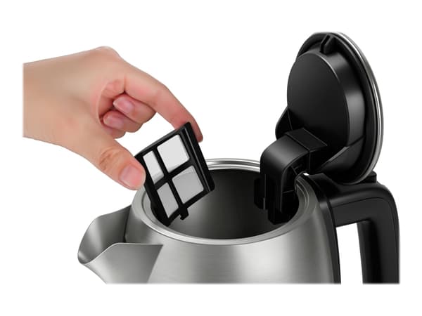 Philips Avance Collection HD9359 - Vattenkokare - 1.7 liter - 2.2 kW - metall/svart, borstad metall