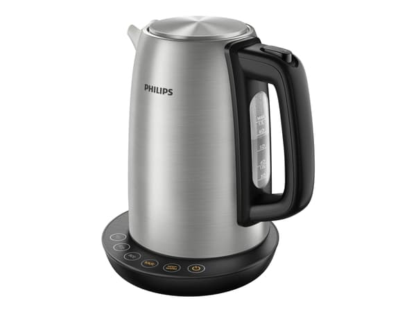 Philips Avance Collection HD9359 - Vattenkokare - 1.7 liter - 2.2 kW - metall/svart, borstad metall