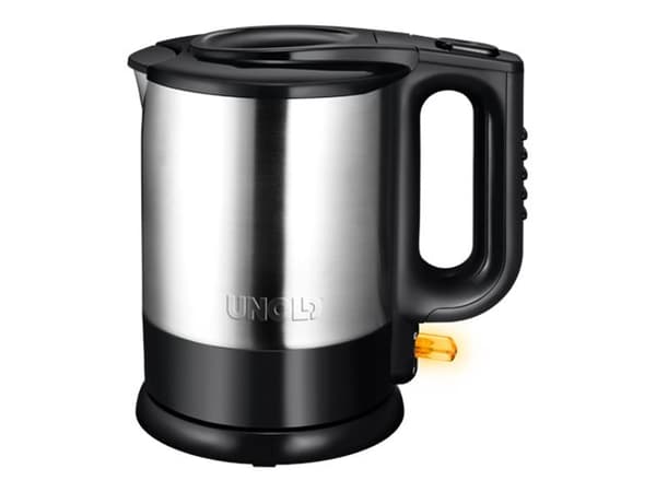 Unold 18015, 1,5 L, 2200 W, Musta, Ruostumaton teräs, Muovi, Veden tason ilmaisin, Johdoton