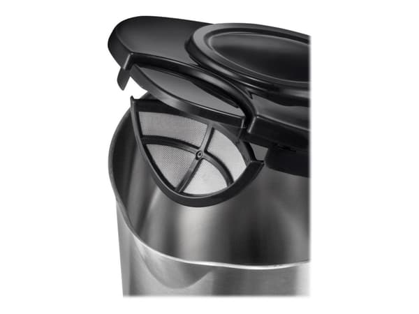 Unold 18015, 1,5 L, 2200 W, Musta, Ruostumaton teräs, Muovi, Veden tason ilmaisin, Johdoton