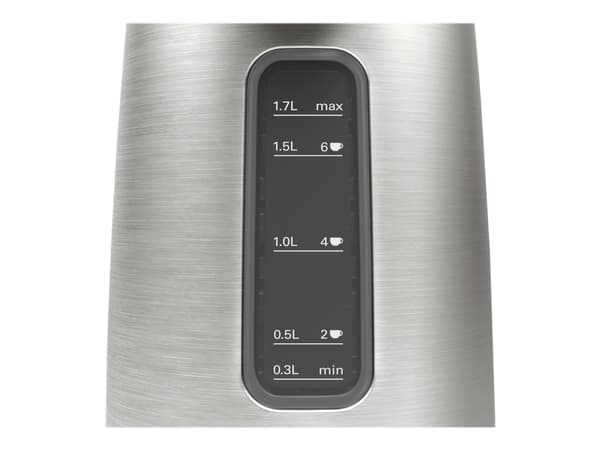Bosch DesignLine TWK5P480 - Kjele - 1.7 liter - 2.4 kW - rustfritt stål / svart