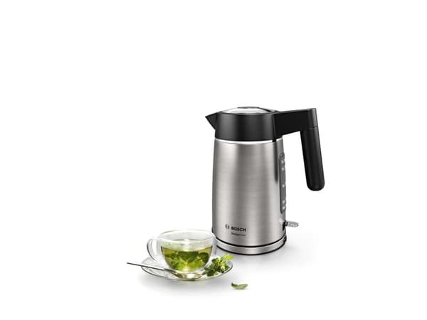 Bosch DesignLine TWK5P480 - Kjele - 1.7 liter - 2.4 kW - rustfritt stål / svart