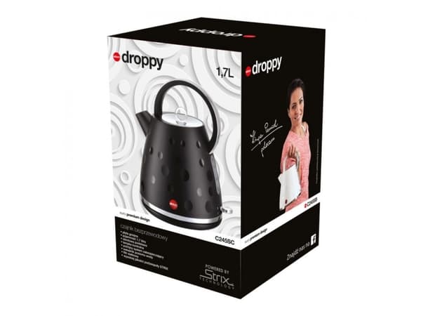 ELDOM C245SC DROPPY Strix, 1,7 l, 2000 W, Sort, Plast, Vannivåindikator, Filtrering