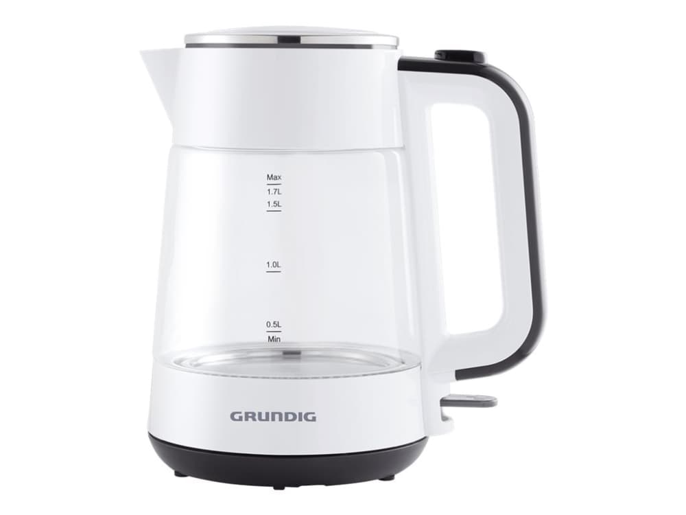 Grundig WK 5860 vattenkokare 1,7 l 2400 W Svart, Vit