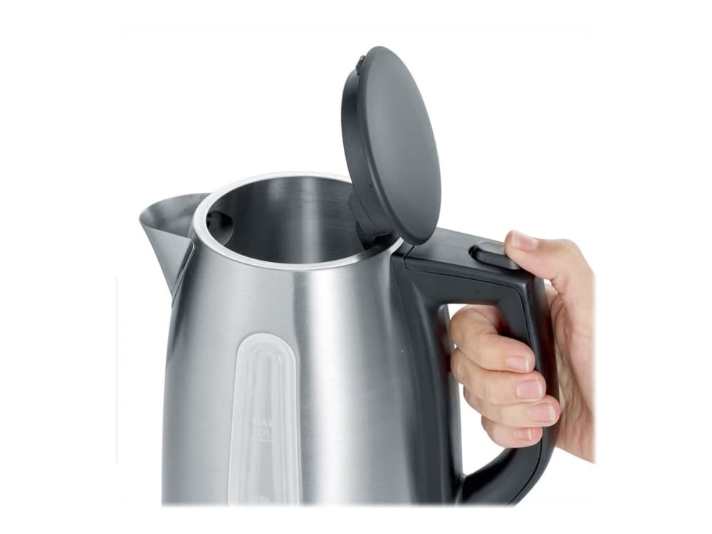 SEVERIN WK 3469 - Vattenkokare - 1 liter - 2,2 kW - borstat rostfritt stål/svart