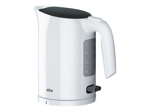 Braun 0X21010012 vedenkeitin 1 L 2200 W Valkoinen