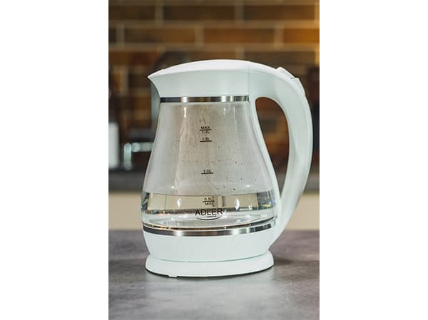 Adler AD 1274 B, 1,7 l, 2200 W, Svart, Transparent, Glas, Vattennivå indikator