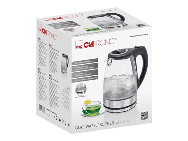 Clatronic WKS 3744 G - Vattenkokare - 1.7 liter - 2.2 kW