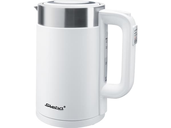 Steba WK 11, 1,7 L, 2200 W, Ruostumaton teräs, Valkoinen, Muovi, Ruostumaton teräs, Säädettävä termostaatti, Veden tason ilmaisin