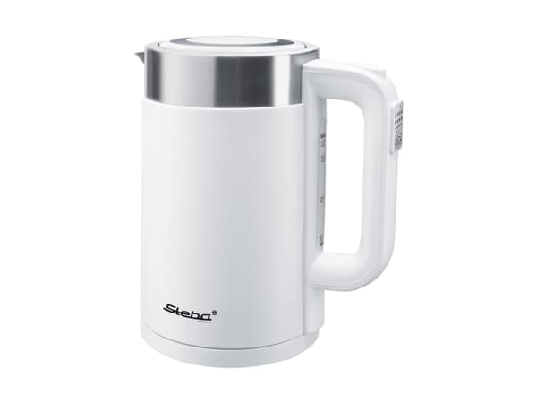 Steba WK 11, 1,7 l, 2200 W, Rostfritt stål, Vit, Plast, Rostfritt stål, Justerbar termostat, Vattennivå indikator