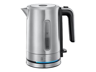 Russell Hobbs Compact Home 24190-70 - Vattenkokare - 0.8 liter - 2.2 kW - borstat stål/svart
