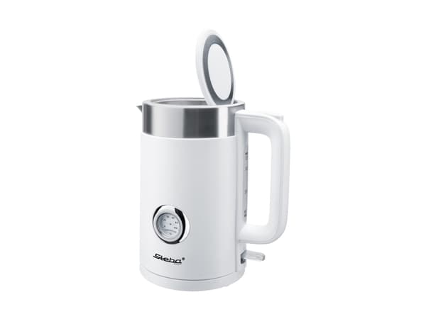 Steba WK 10 BIANCO, 1,7 l, 2200 W, Rustfritt stål, Hvit, Plastikk, Rustfritt stål, Vannivåindikator, Overopphetningsbeskyttelse