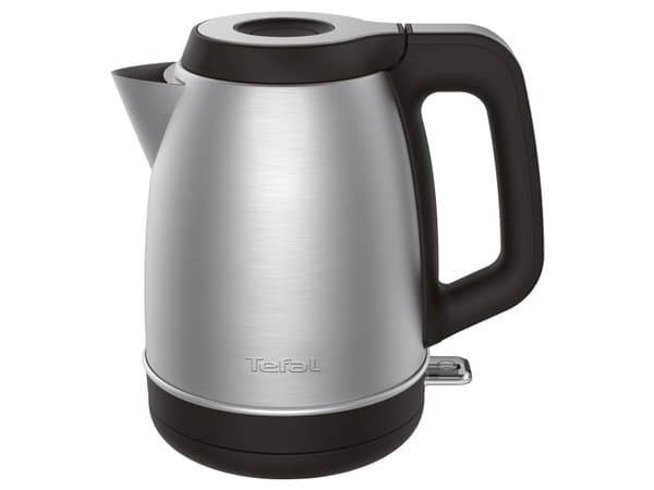 Tefal KI280D, 1,7 L, 2400 W, Musta, Ruostumaton teräs, Ruostumaton teräs, Veden tason ilmaisin, Johdoton