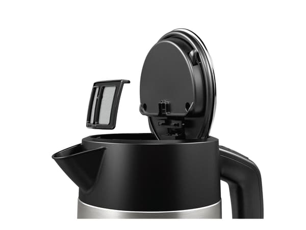 Bosch DesignLine TWK4P440 - Kjele - 1.7 liter - 2.4 kW - rustfritt stål / svart