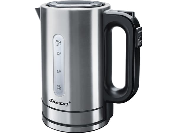 Steba WK 21 INOX, 1,7 l, 2200 W, Rustfritt stål, Plastikk, Rustfritt stål, Justerbar termostat, Vannivåindikator