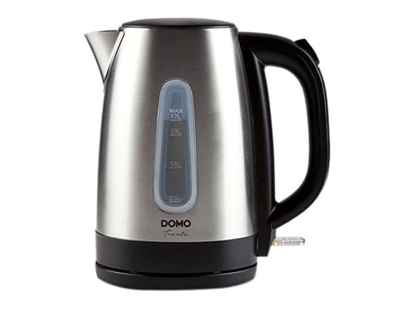 Domo DO496WK, 1,7 L, 2200 W, Ruostumaton teräs, Ruostumaton teräs, Veden tason ilmaisin, Johdoton