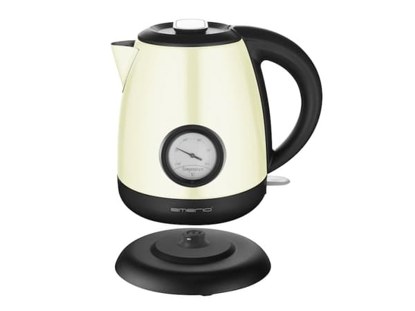 Emerio WK-109795.2, 1 l, 2000 W, Beige, Svart, Trådløs
